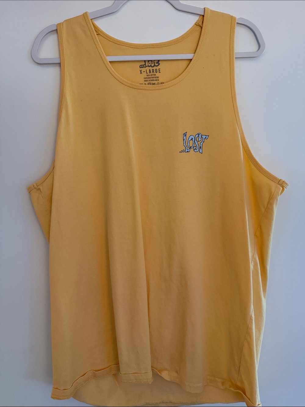 Lost Soft Yellow Logo Tank